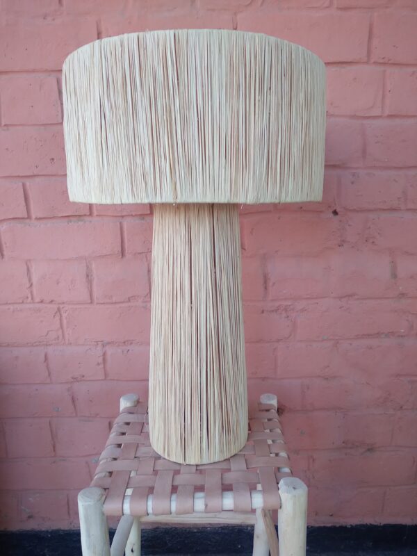 lampe en raphia écru 70 cm