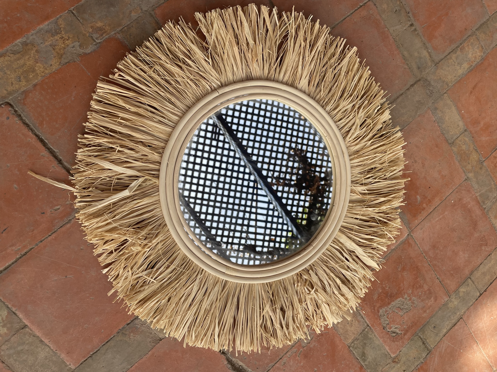 Frange Décorative En Raphia Naturel - 1 Mètre De Long, 10 Cm De Large, Pour Décoration Rustique, Tissage, Loisirs Créatifs