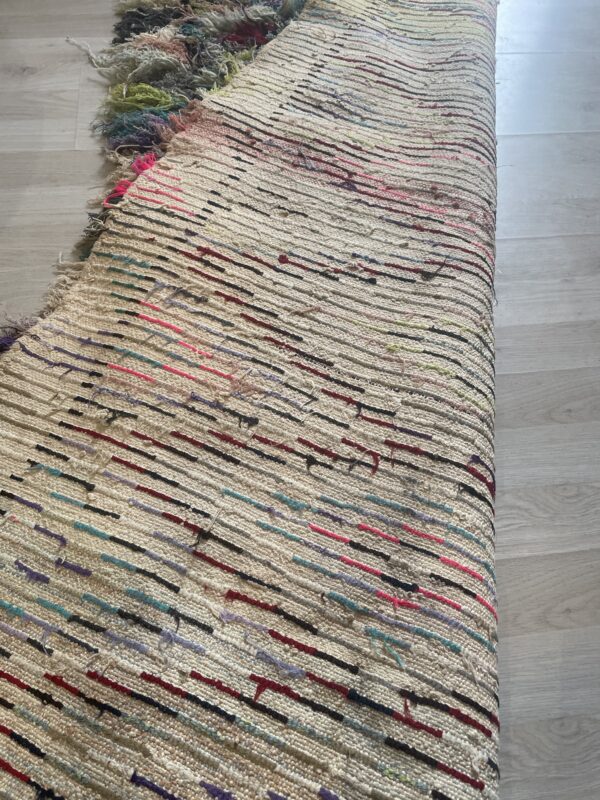 Tapis Boucherouite 175 X 85 vu de dos