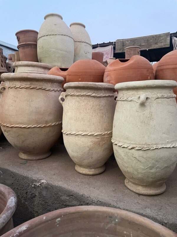 Poterie en terre cuite naturelle 80 cm