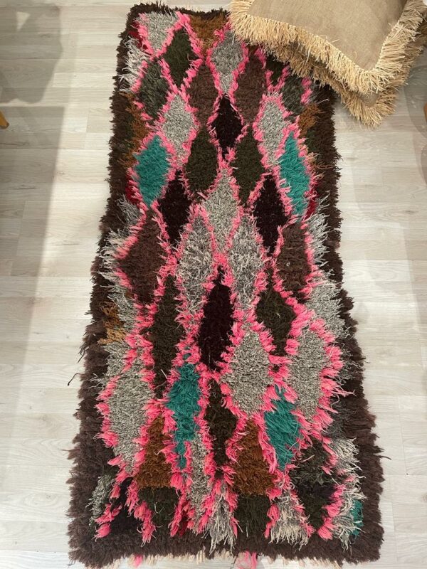 Tapis boucherouite marocain.