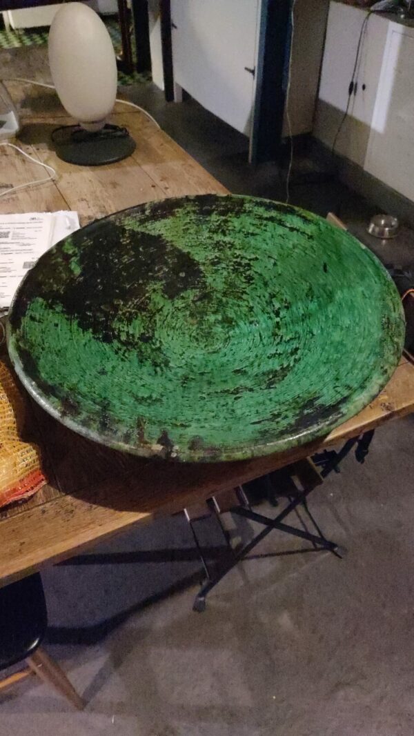 Grand plat de Tamegroute verte 60 cm