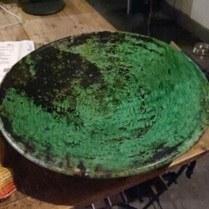 Grand plat de Tamegroute verte 60 cm