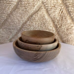 Photo de bols marocain en bois.