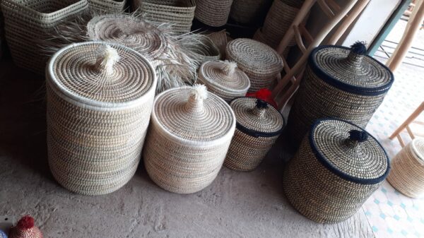 Photo de corbeille à linge marocain.