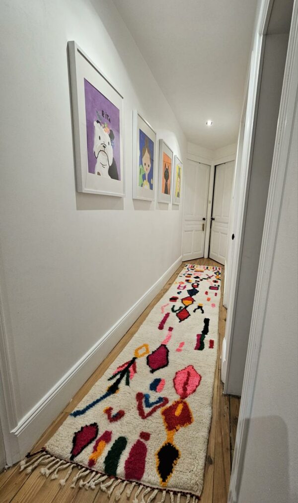 Tapis Azilal couloir autre prise de vue chez le client.