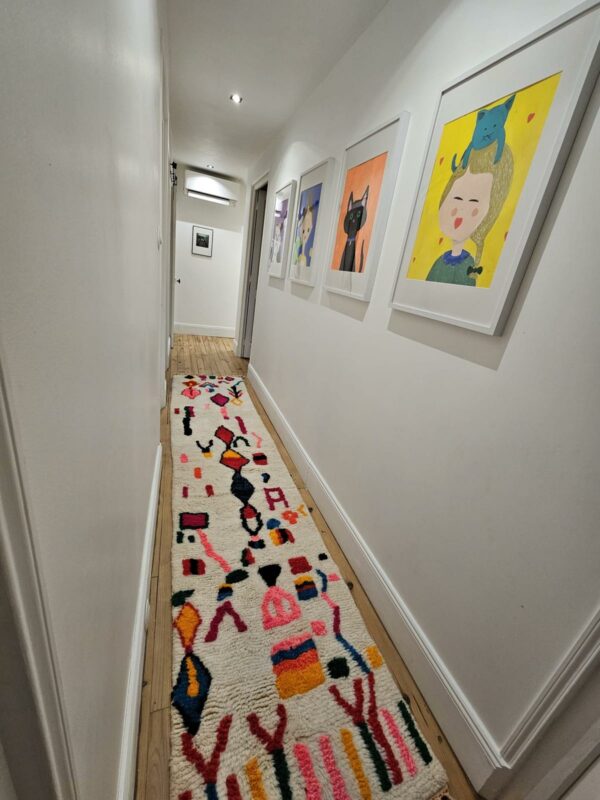 Tapis Azilal couloir en situation chez le client.