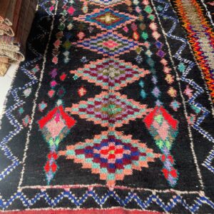 Tapis boucherouite traditionnel.