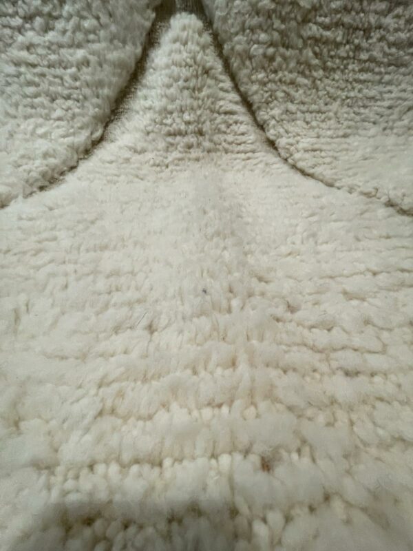 Photo Tapis Beni-Ourain blanc.