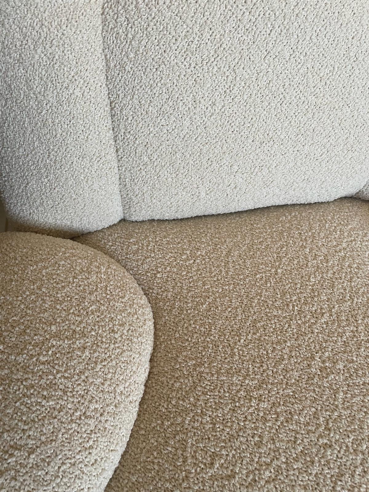 Fauteuil bouclette www.cely-zya.com fauteuil écru tissu bouclette.