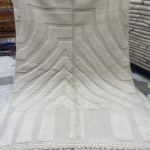 Photo d'un tapis Beni-Ouarain trame déstructurée.