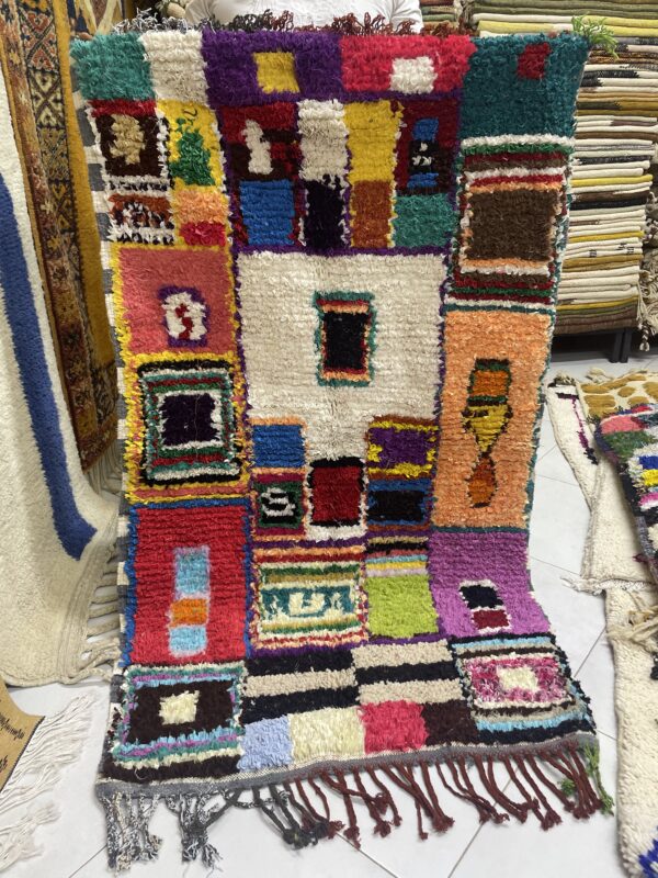 photo d'un tapis Boucherouite.