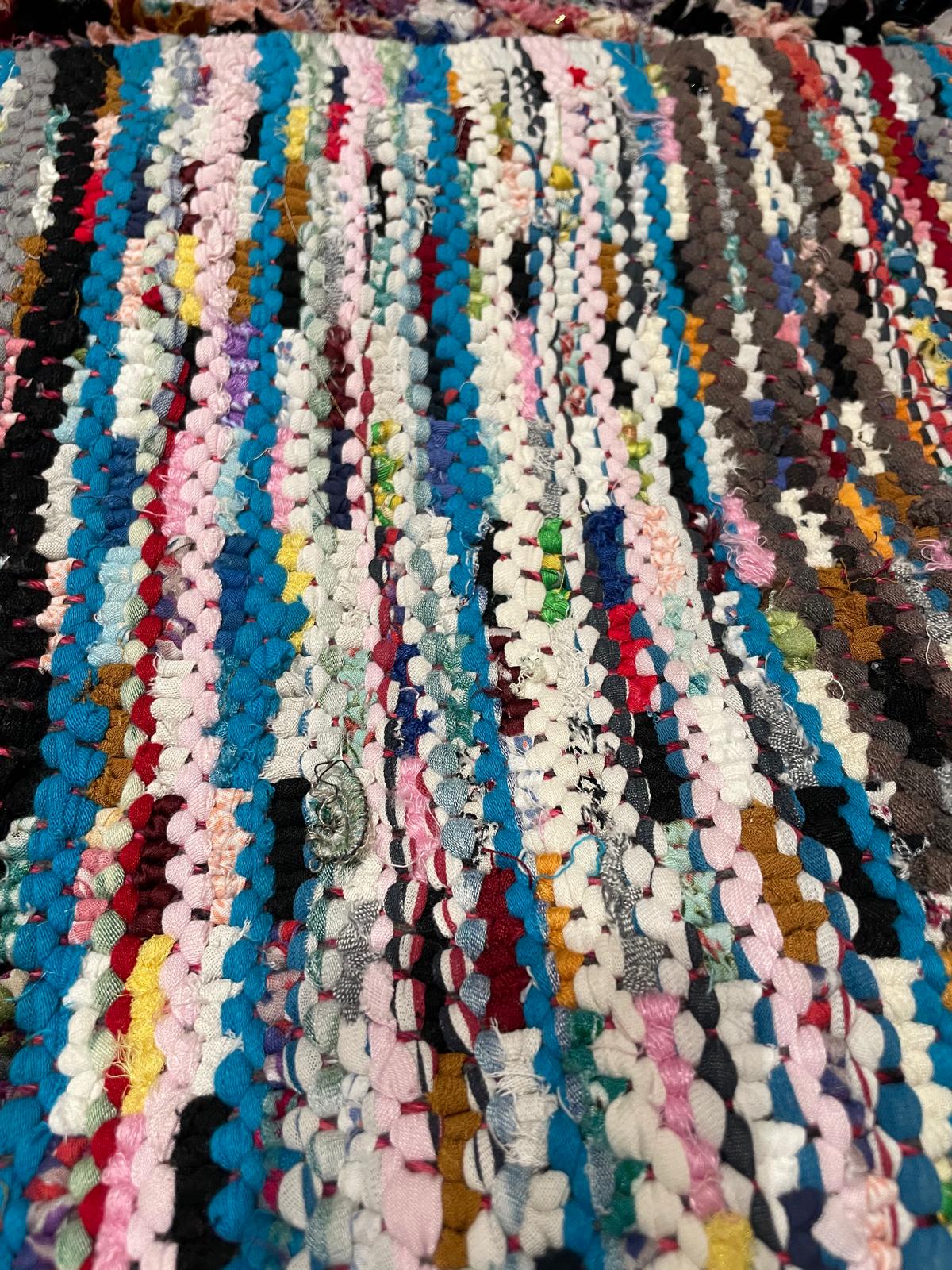 tapis boucherouite 170x80 cm (1) Tapis amazigh colore.