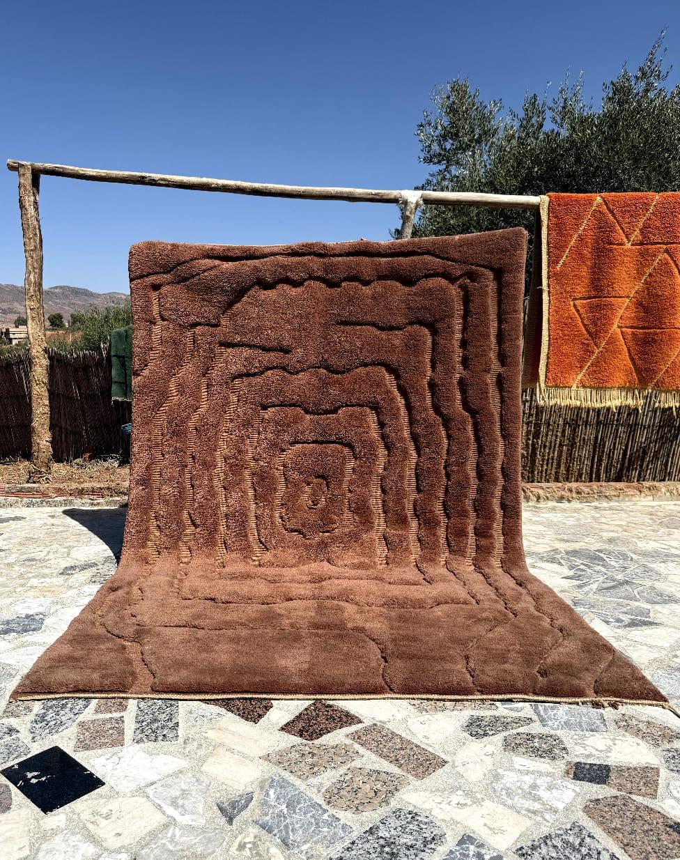 Tapis Mrirt n°7 – Création artisanale 300 x 200 cm Tapis Mrirt fait main.