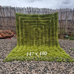 Tapis Mrirt vert intense.