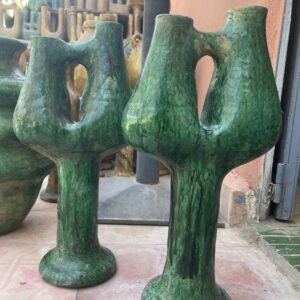 Bougeoir géant potyerie de Tamegroute - artisanat marocain | Cely