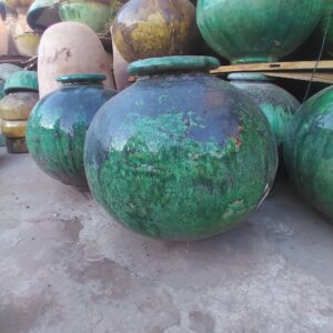 Poterie de Tamegroute forme boule lisse - artisanat marocain | Cely