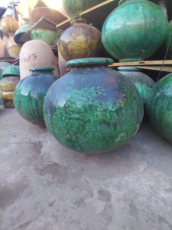 Poterie de Tamegroute forme boule lisse - artisanat marocain | Cely