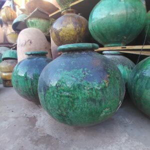 Poterie de Tamegroute forme boule lisse - artisanat marocain | Cely