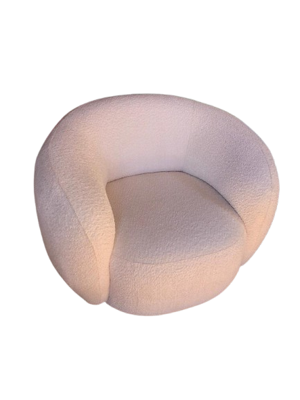 Fauteuil blanc.