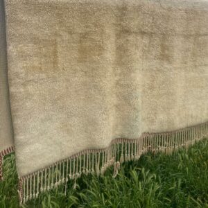 Tapis Mrirt uni écru.