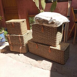 Malle de rangement sur mesure.