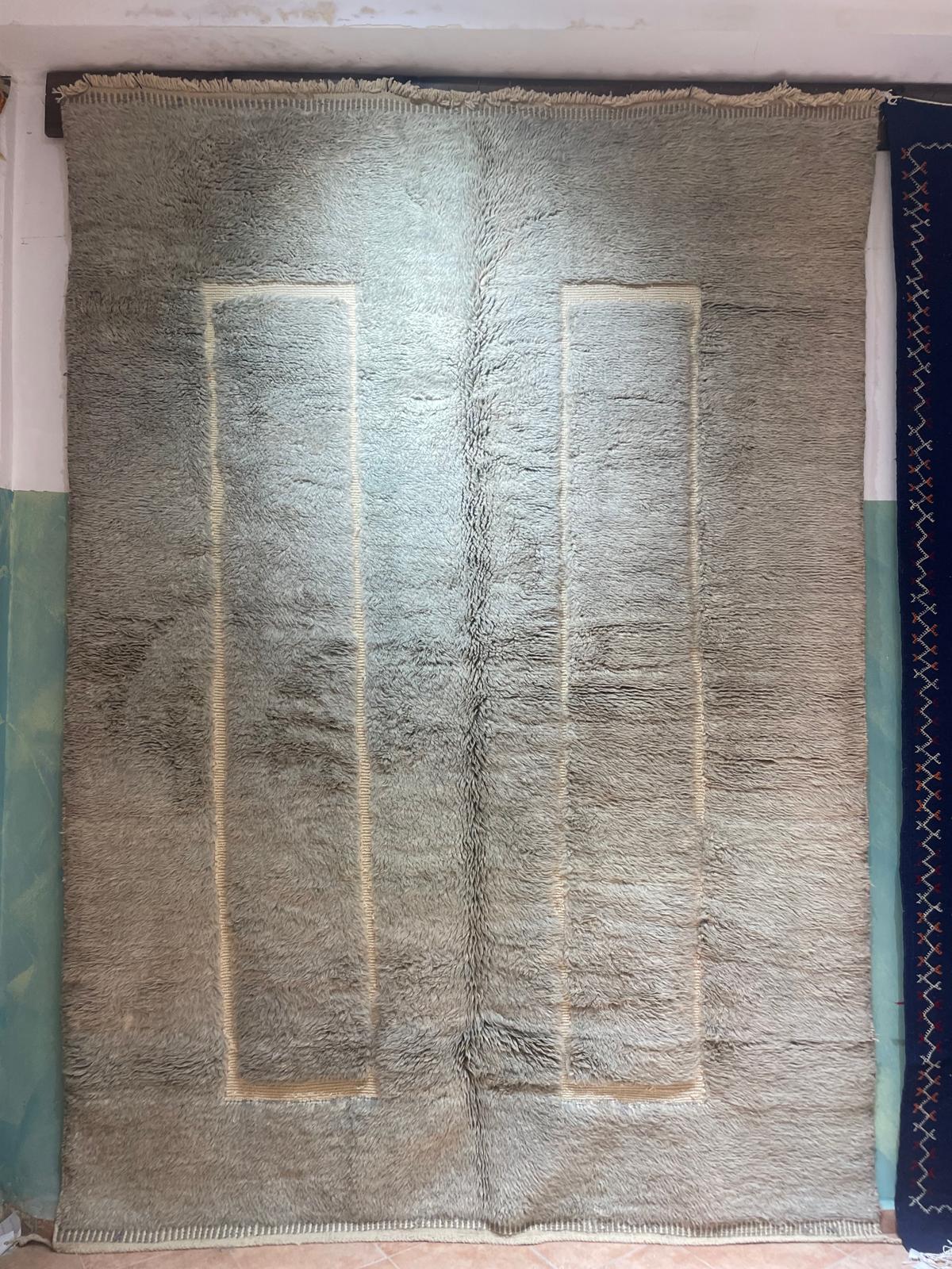 Tapis Mrirt bleu céladon 300x200cm (2) Tapis Mrirt bleu céladon 300x200cm.