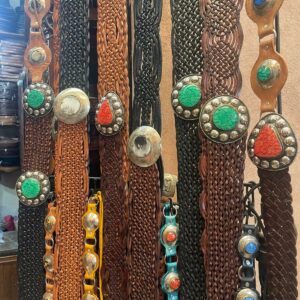 ceinture cuir tressé femme