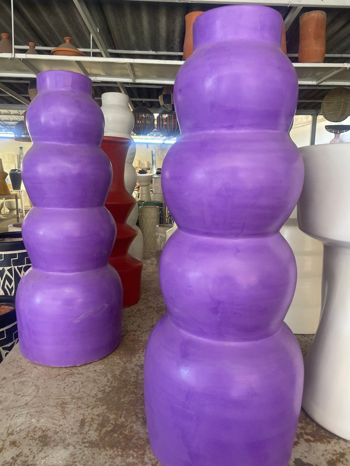 vase design béton plusieurs couleurs (7) Vase modene en béton plusieurs couleurs