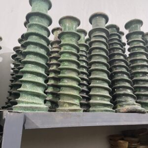 Poterie sculpture de Tamegroute vert.